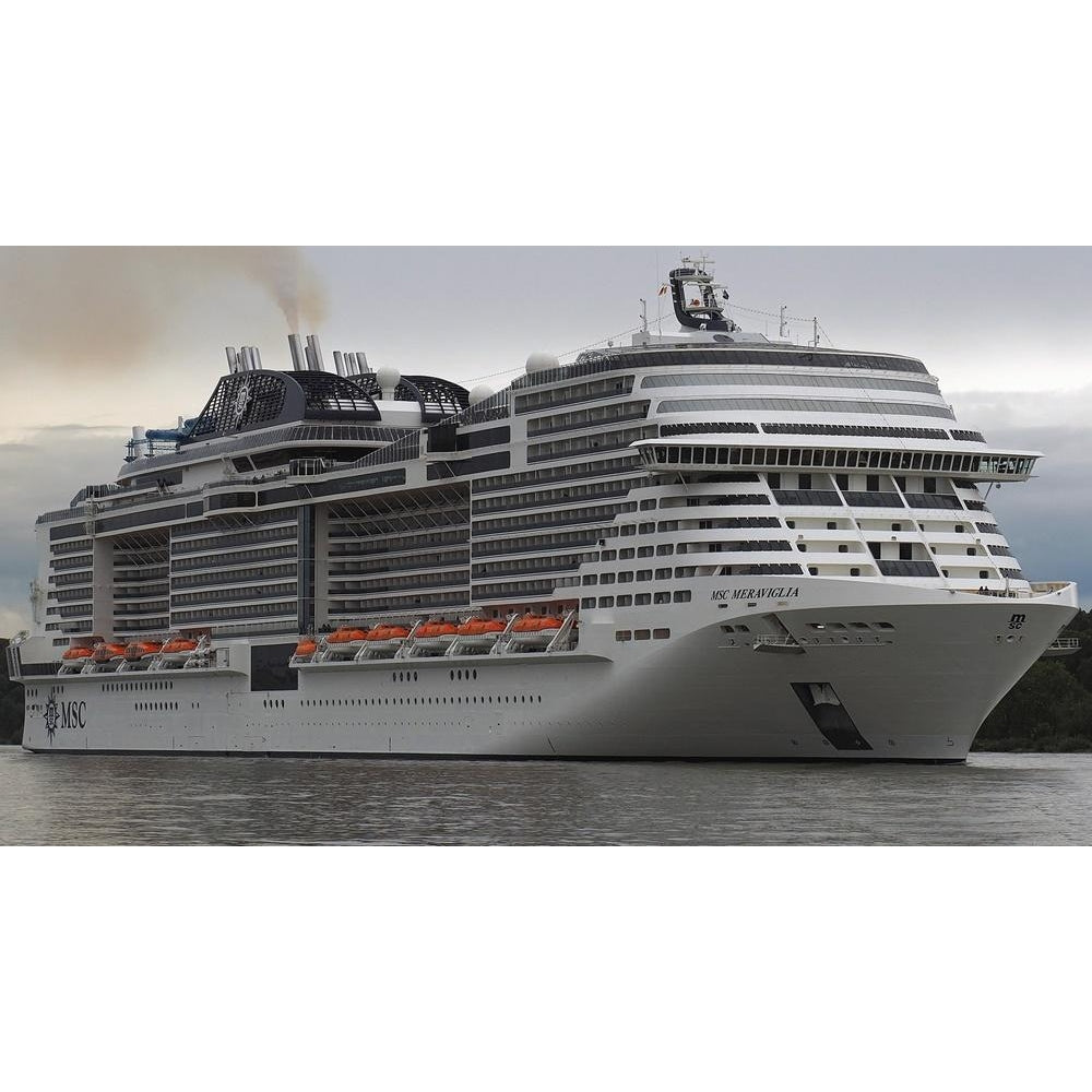 Italian MSC Meraviglia Cruise Ship 30 Inches Model