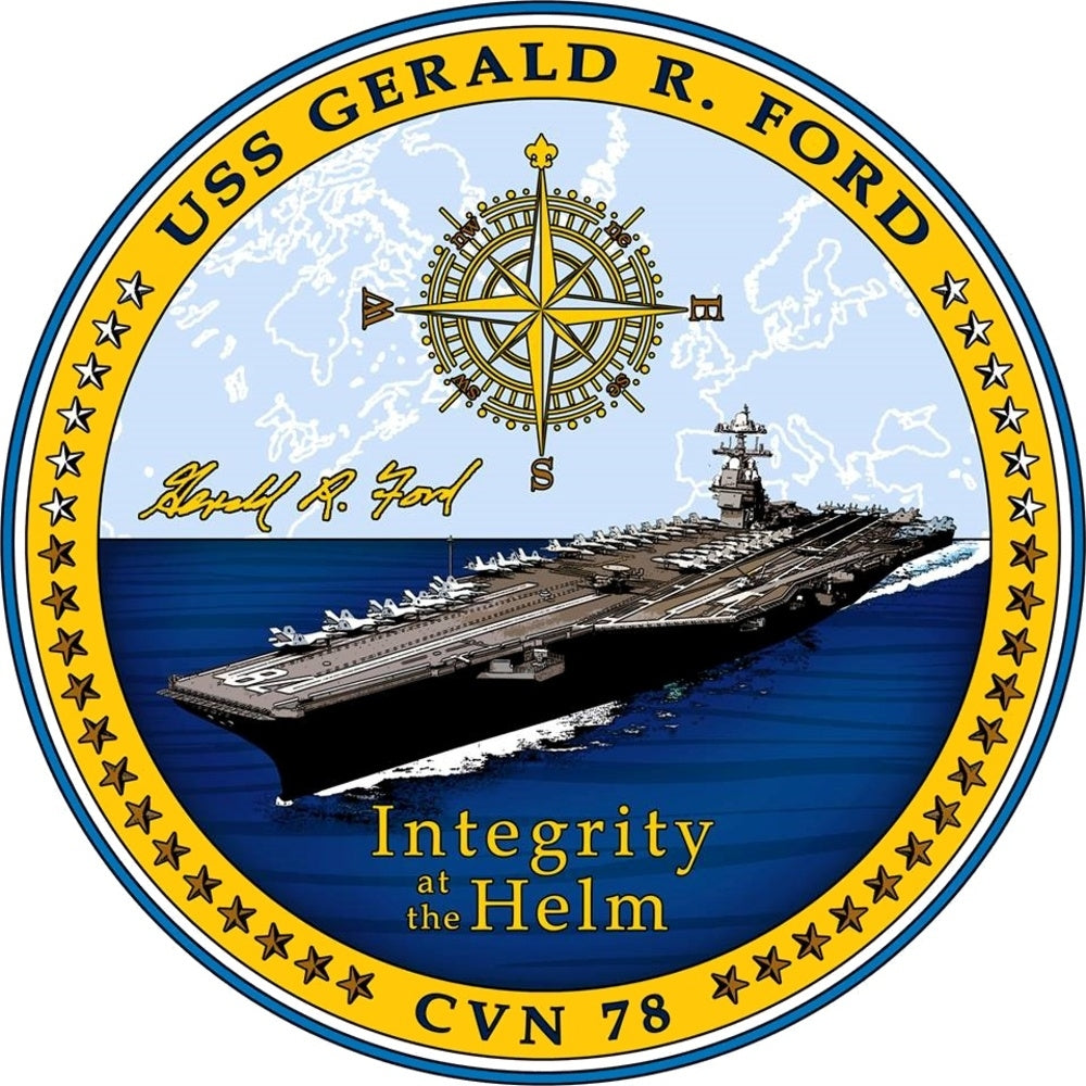 USS Gerald R. Ford Aircraft Carrier (CVN-78) 30 Inches Model