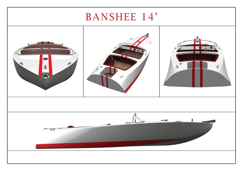 Banshee 14 - 30 inches boat model