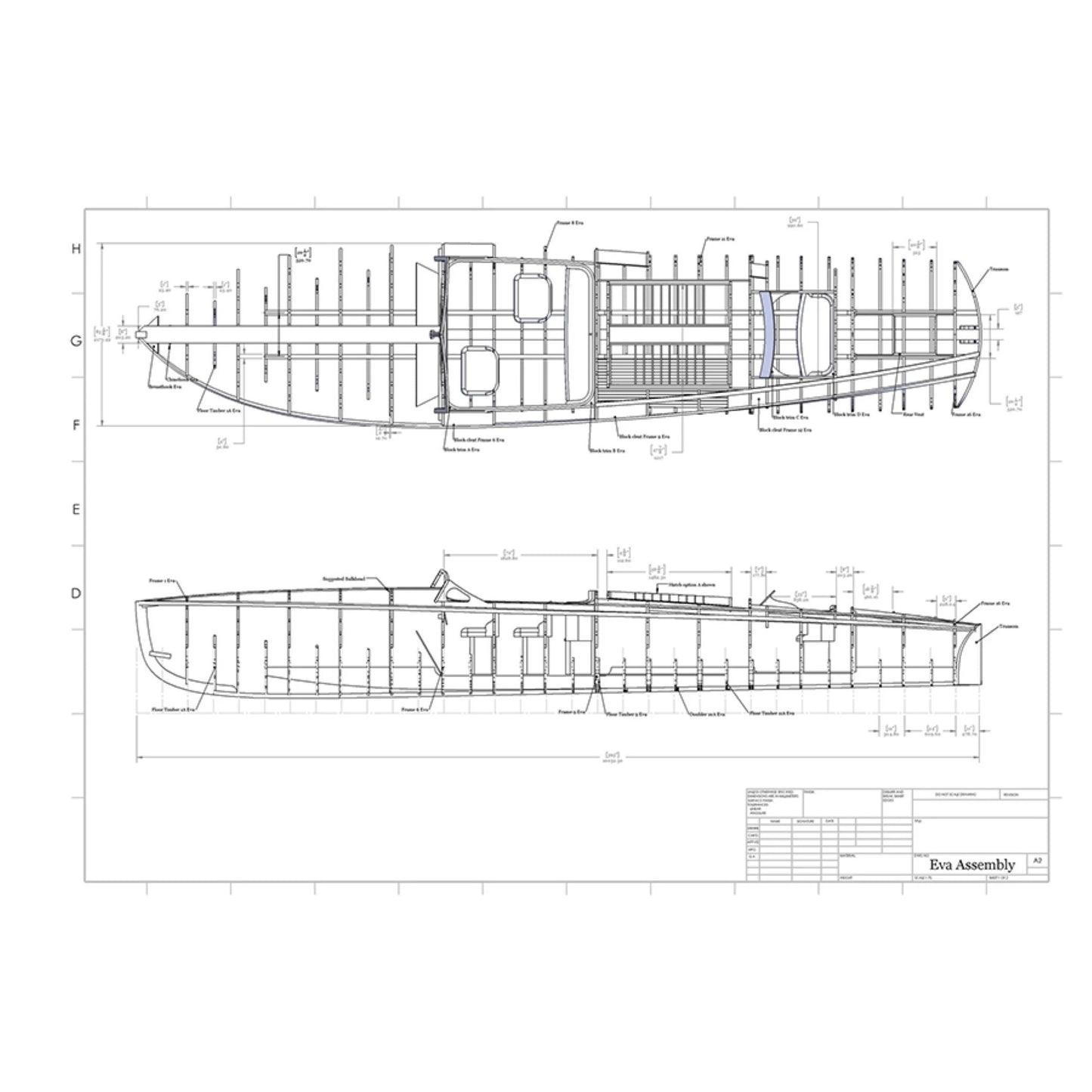 Hacker Eva Special 33 - 30 inches boat model