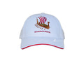 Drakkar Viking Embroidered Cap in White by Alison Nautical