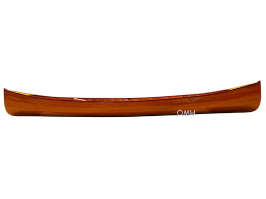 Wooden Canoe with Ribs 16 Mahogany