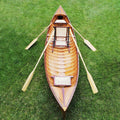 Traditional Wooden Canoe With Ribs