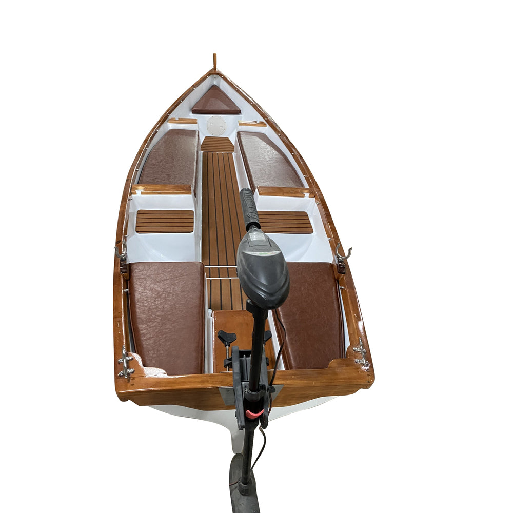 18ft Composite Whitehall Row Boat w. Teak Gunwale