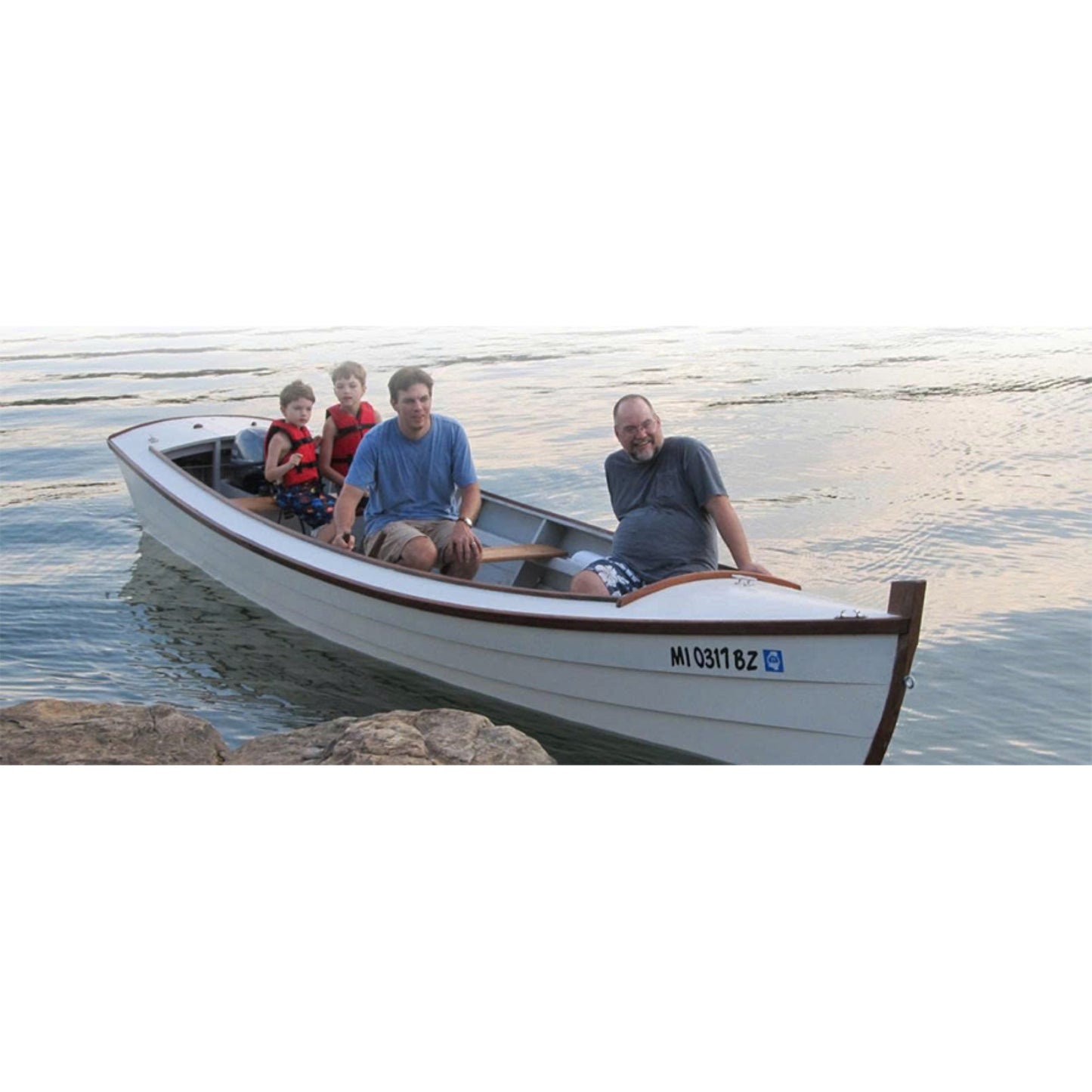FLAT-BOTTOMED SKIFF Custom Built Boat - Wood and/or Composite 17 Ft.