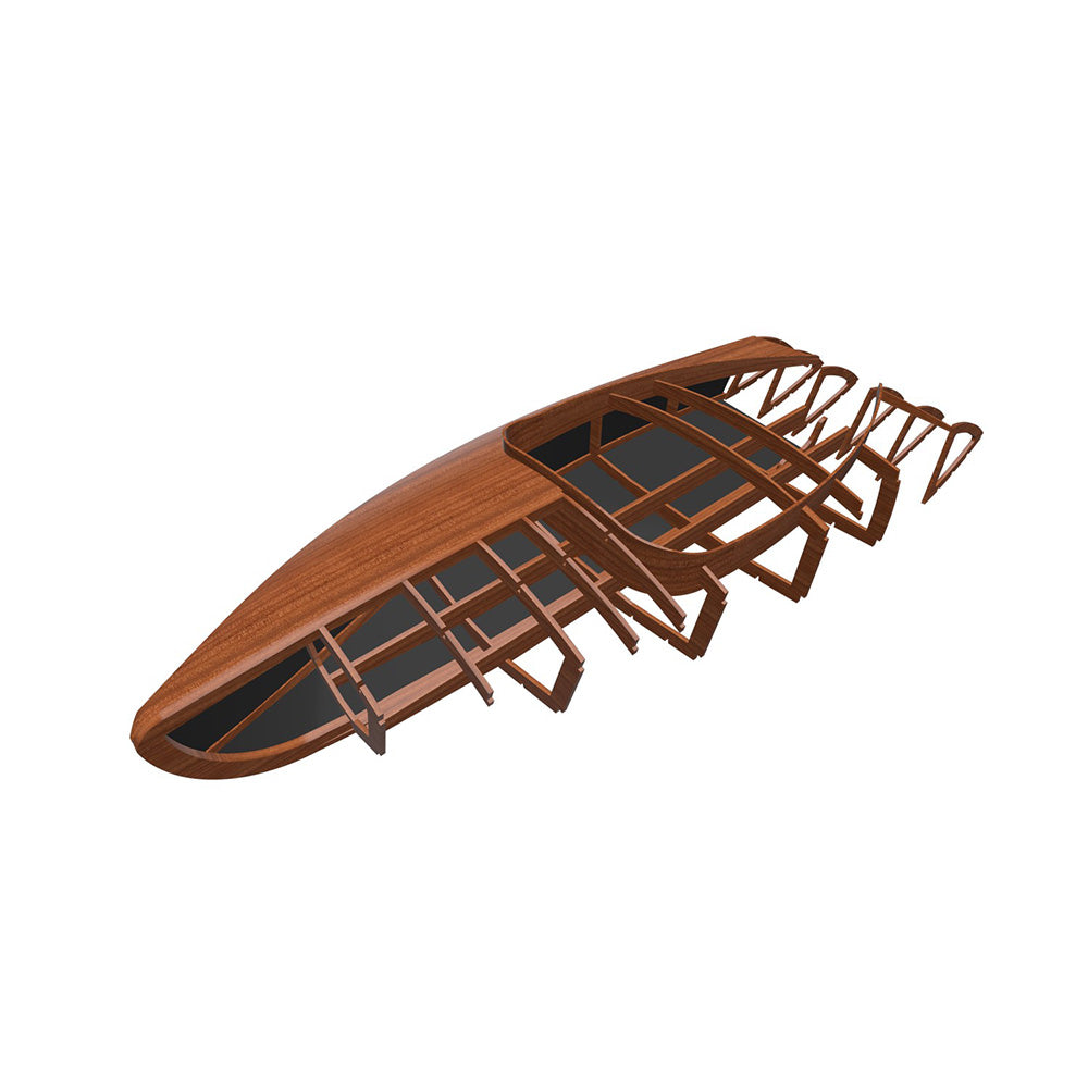 Torpedo 13ft Classic Twin-Cockpit Runabout Custom Built Wooden Boat