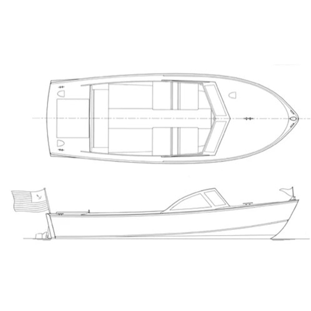 21ft "Pretty Marsh" Wooden Runabout | Custom Build Consultation Deposit