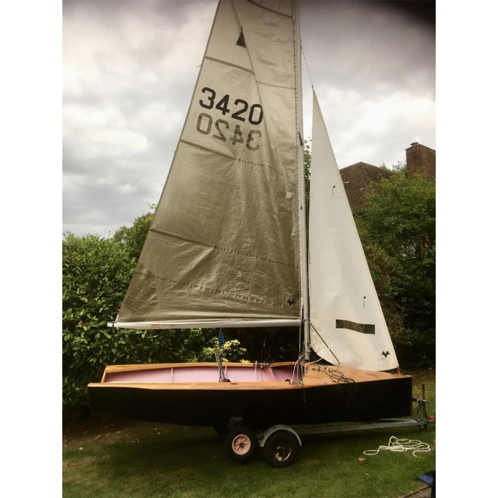 Wooden Merlin Rocket Racing Dinghy 14Ft Custom Built Wooden Boat