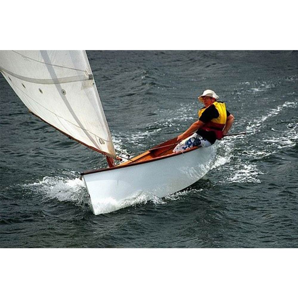 Goat Island Skiff Sailing Dinghy 15.5 Ft Custom Built Wooden Boat