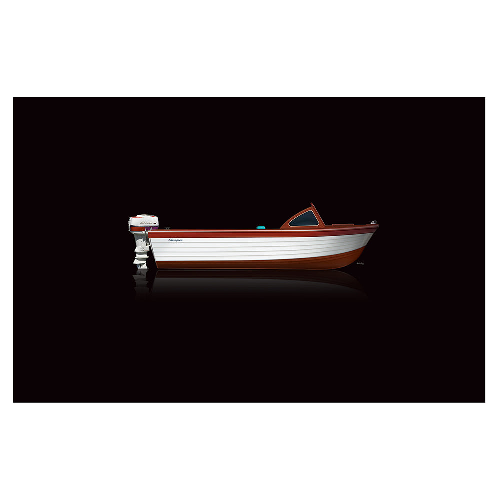 Thompson Torpedo Runabout 14ft Custom Built Wooden Boat