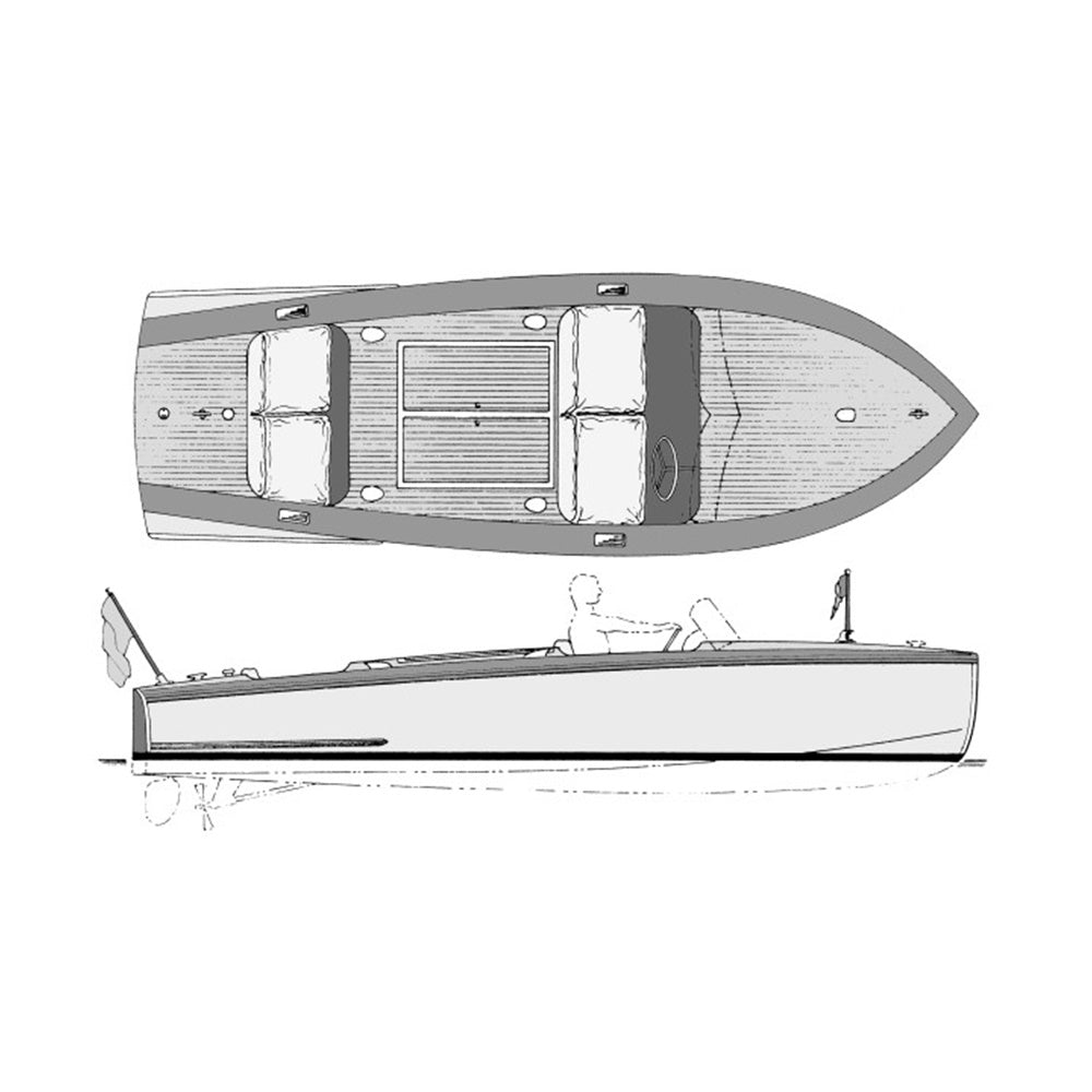 Glen L Biscayne 18ft Custom Built Wooden Boat