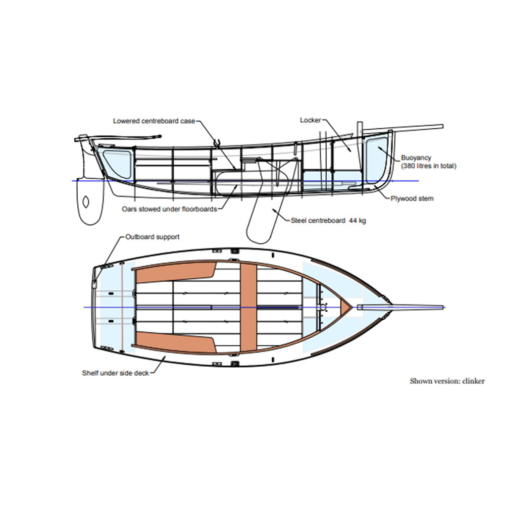 Beg-Meil 14ft Custom Built Wooden Boat