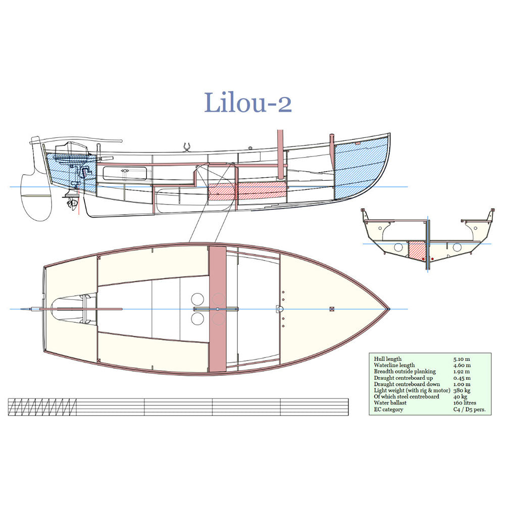 Lilou 2 16ft Custom Built Wooden Boat