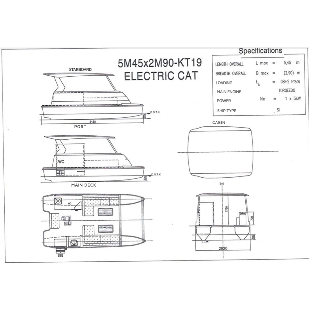 Electric Catamaran 26