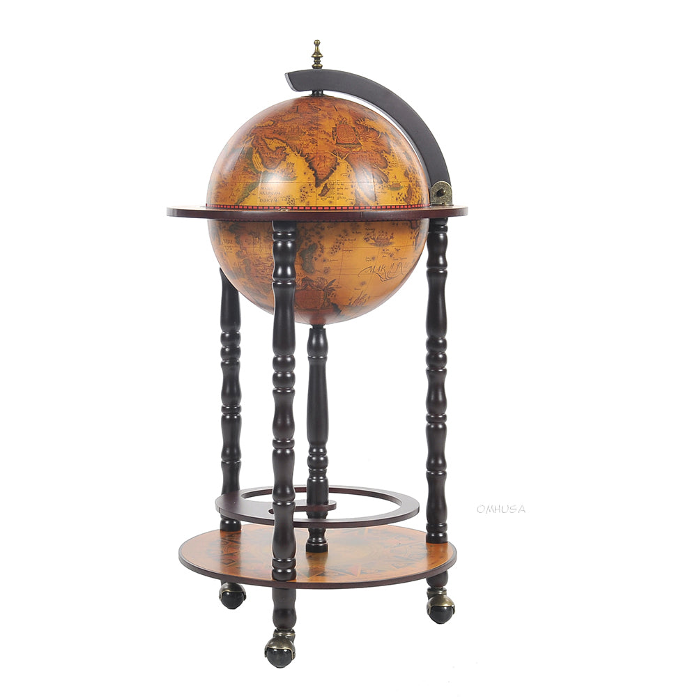 Globe Bar Table 330mm 4 Legs Stand - Red