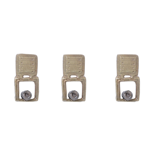 Square metal side window and attached metal cannon medium