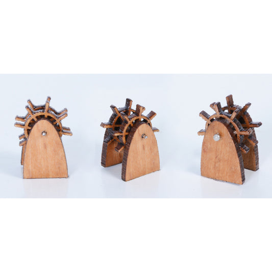 Wooden Metal steering wheel small