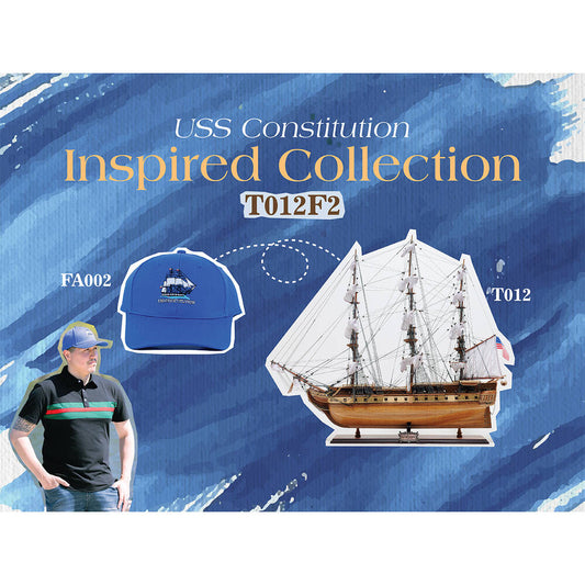 Ultimate USS Constitution Combo: A Model Ship and Classic Hat