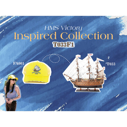 Ultimate HMS Victory Combo: A Model Ship and Classic Hat