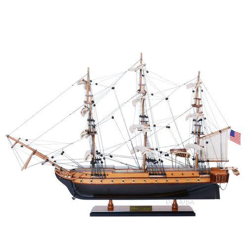 USS Constitution Old Ironsides model, small, handmade wood