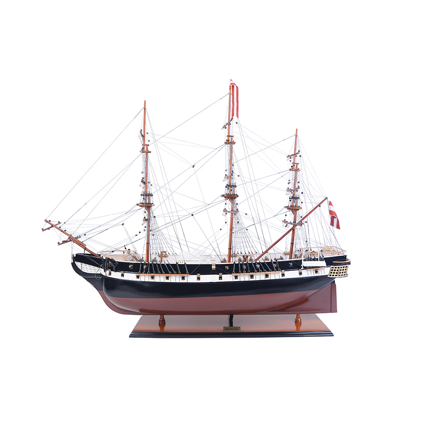 SMS Novara handcrafted wooden ship model