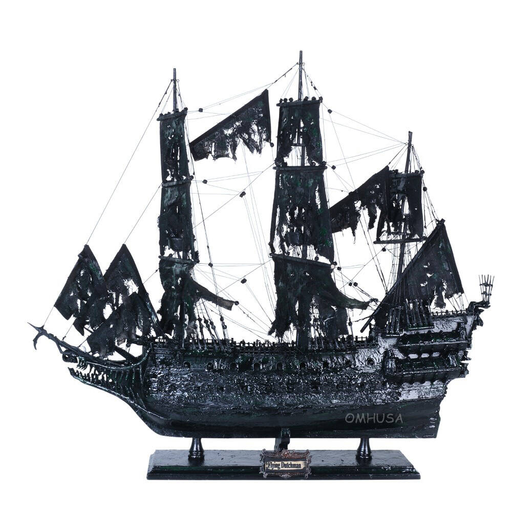 Flying Dutchman — Legendary Ghost Ship Model, Medium (27 in / 69 cm, Western Red Cedar & Mahogany)