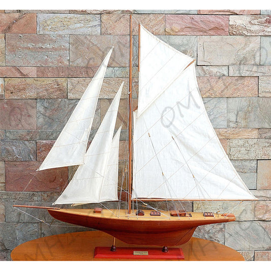 Defender Sailboat Schooner Yacht Model