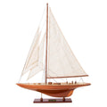 Enterprise J-Class America's Cup yacht model, mahogany and teak