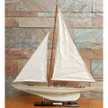 Columbia Painted Large Sailboat Schooner Yacht Model