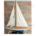 Enterprise Painted Large Sailboat Schooner Yacht Model