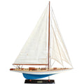 Rainbow Painted Large Sailboat Schooner Yacht Model