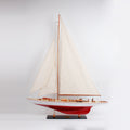 Endeavour Painted Large Sailboat Schooner Yacht Model
