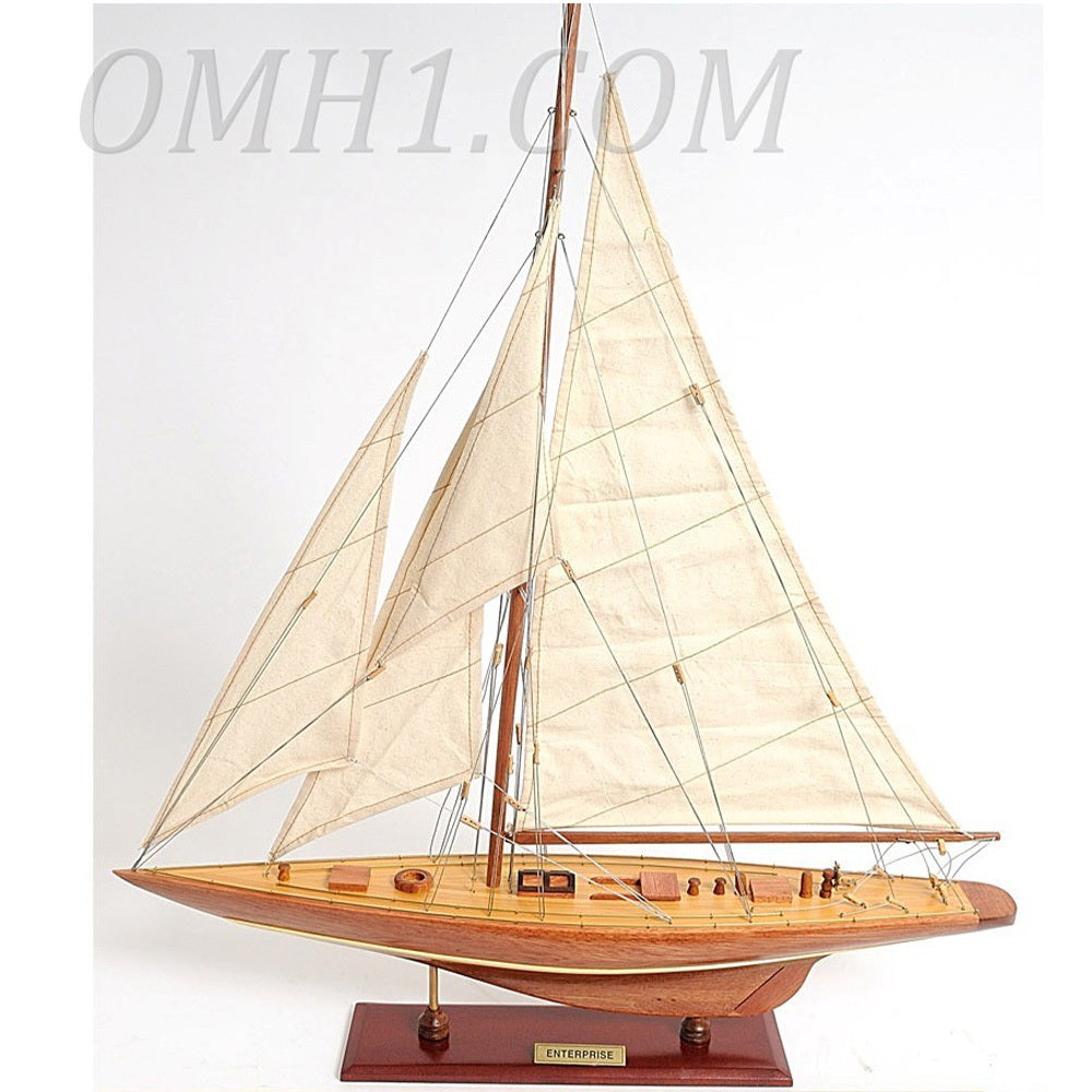 Enterprise Sailboat Schooner Yacht Model
