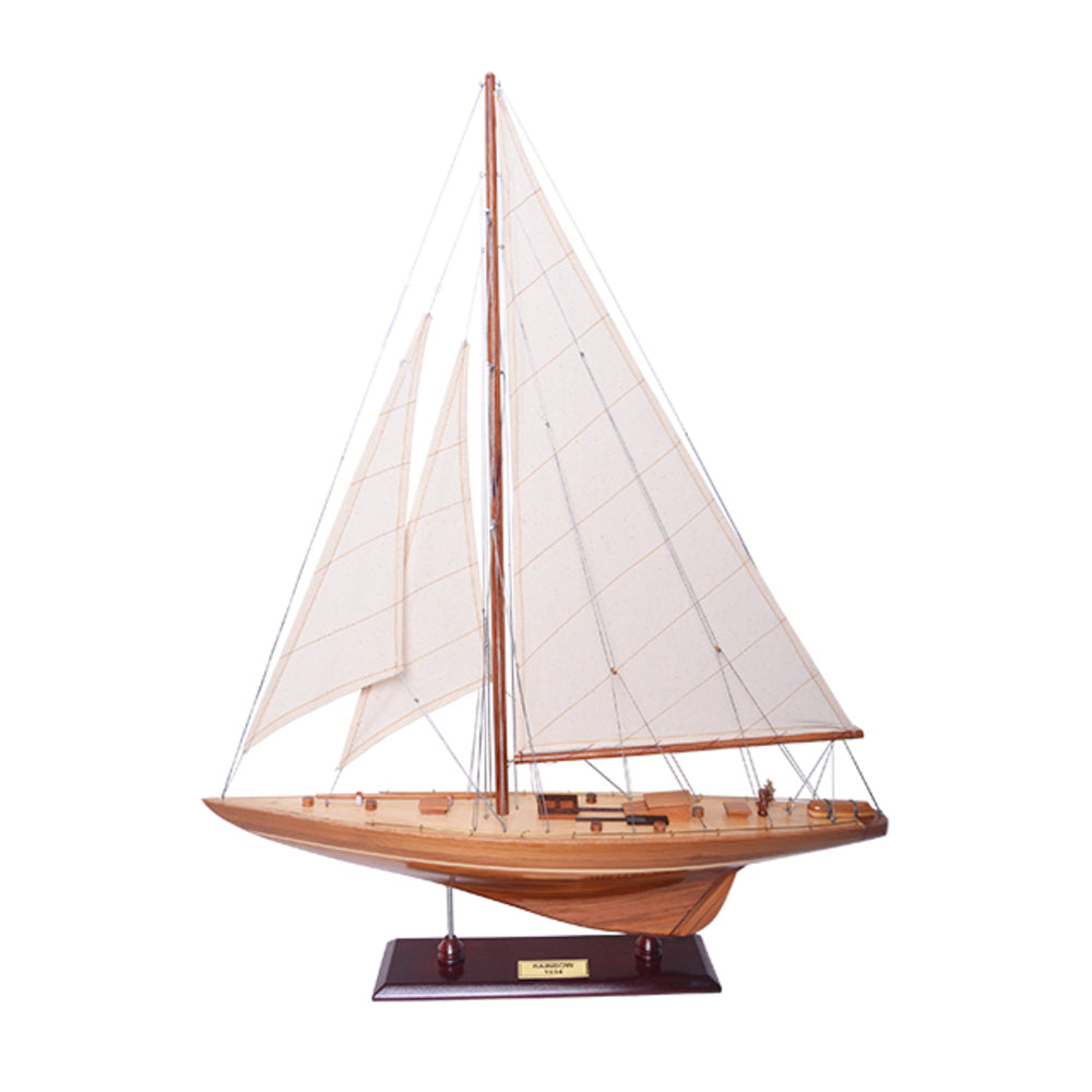 Rainbow J-Class America's Cup yacht model, 31 inches, fully rigged